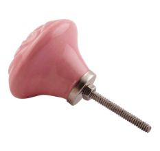 Pink Anemone Ceramic Flower Drawer Knobs