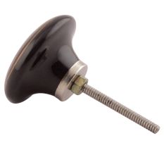 Black Striped Ceramic Flat Cabinet Knobs Online