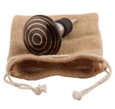 Black Striped Ceramic Wine Stopper