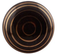 Black Striped Ceramic Wine Stopper