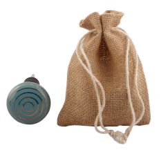Sea Green Striped Ceramic Wine Stopper