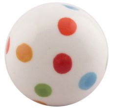 Multicolor Polka Dotted Ceramic Wine Stopper