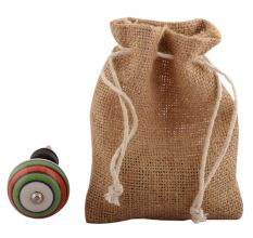 Pea Green Striped Ceramic Wine Stopper