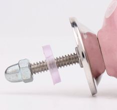 Pink Polka Dotted Small Ceramic Cabinet Knobs