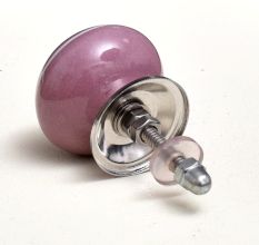 Purple Striped Small Ceramic Knobs