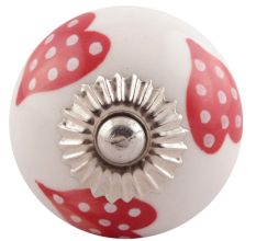 Red Heart Ceramic Knobs