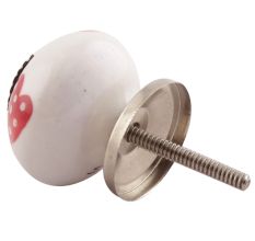 Red Heart Ceramic Knobs