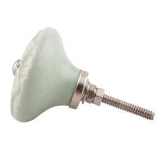 Sage Green Ceramic Flower Cabinet Knobs Online