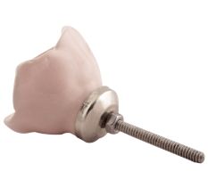 Baby Pink Rose Ceramic Flower Wardrobe Knobs Online