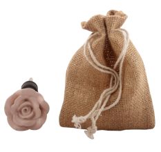 Baby Pink Rose Flower Ceramic Wine Stopper 