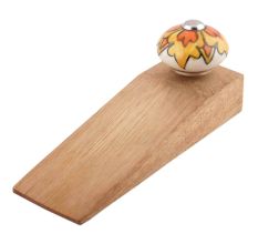 Mustard Ceramic Flower Door Stopper