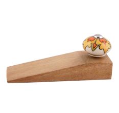 Mustard Ceramic Flower Door Stopper