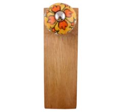 Mustard Ceramic Flower Door Stopper