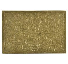 Brass Flower Pot Wall Decor