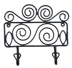 Rural Wrought lron Hook Coat Home OrganizerÂ 