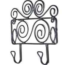 Rural Wrought lron Hook Coat Home OrganizerÂ 