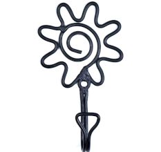 Floral Wrought Iron Wall Hook(Set of 2 Pieces)