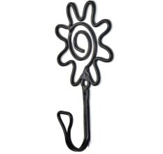 Floral Wrought Iron Wall Hook(Set of 2 Pieces)