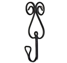 Designer Heart Wrought Iron Wall Hook(Set of 2 Pieces)