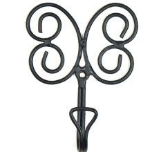 Butterfly Wrought Iron Wall Hook(Set of 2 Pieces)