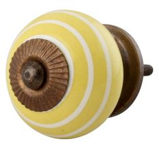 Yellow White Stripes