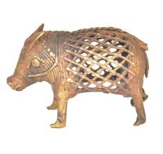 Brass Dhokra Art Tribal Pig