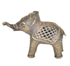 Brass Dhokra Tribal Art Elephant
