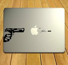 Imposing Gun Decal For MacBook