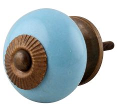 Sky Blue Ceramic Knob