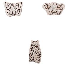 Set of 3 Piece New Mix Wooden Printing Block