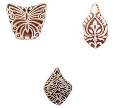 Set of 3 Piece New Mix Wooden Printing Block