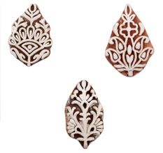 Set of 3 Piece New Mix Wooden Printing Block