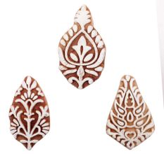 Set of 3 Piece New Mix Wooden Printing Block