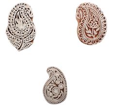 Set of 3 Piece New Mix Wooden Printing Block