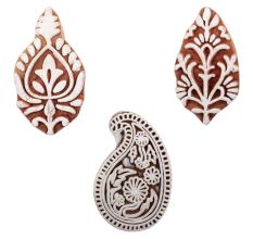 Set of 3 Piece New Mix Wooden Printing Block