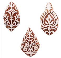 Set of 3 Piece New Mix Wooden Printing Block