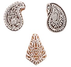 Set of 3 Piece New Mix Wooden Printing Block