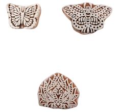 Set of 3 Piece New Mix Wooden Printing Block