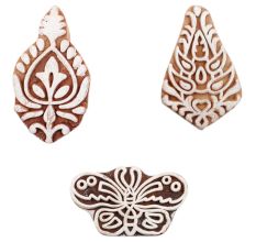 Set of 3 Piece New Mix Wooden Printing Block