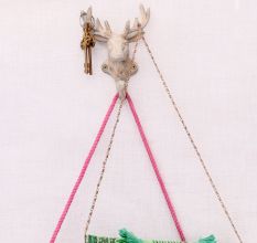 White Reindeer Iron Hooks