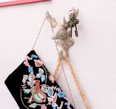 White Reindeer Iron Hooks