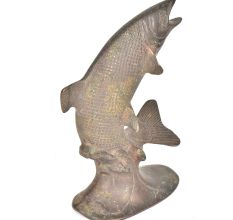 Brass Handmade Fish Figurine Statue