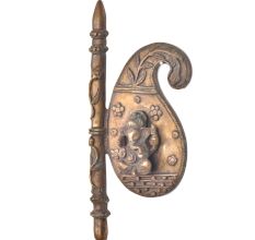 Lord Ganesha Pasley Brass Wall Hanging
