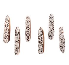 Set of 6 Piece New Mix Wooden Printing Blocks