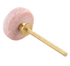 Light Pink Stone Flat Dresser Knob Online