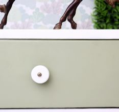 White Stone Flat Drawer Knob Online