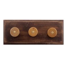 Brown Stone Flat Wooden Hook