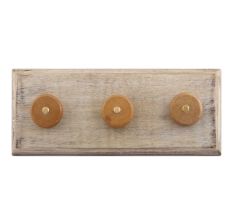 Brown Stone Flat Wooden Hook