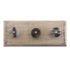 Grey Stone Flat Wooden Hooks