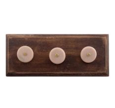 Baby Pink Stone Flat Wooden Hooks